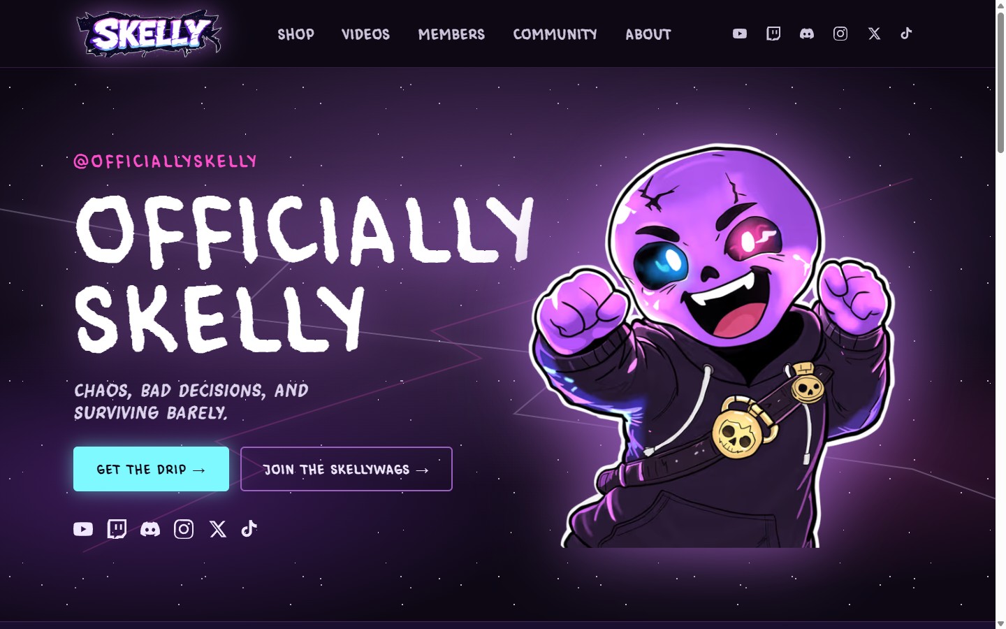 Skellywags Club, Officially Skelly home plate
